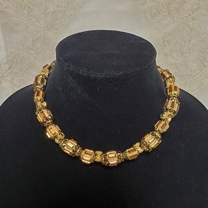 OTAZU Barrel Swarovski Crystal Necklace